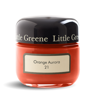 Little Greene Paints - Sample Orange Aurora