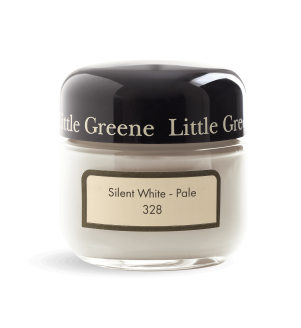 Little Greene Paints - Sample Silent White - Pale
