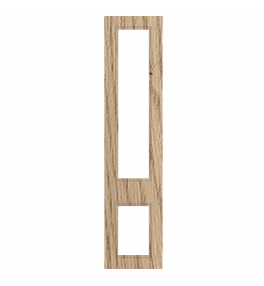 Marseille - Made to Measure - Open Frame Top and Bottom Doors Halifax Natural Oak
