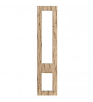 Marseille - Made to Measure - Open Frame Top and Bottom Doors Halifax Natural Oak