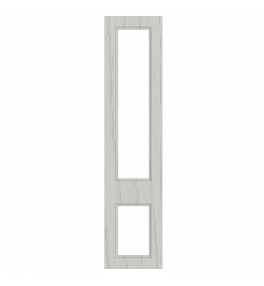Marseille - Made to Measure - Open Frame Top and Bottom Doors Paint Flow Matt Light Grey