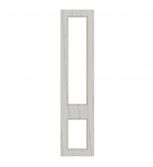 Marseille - Made to Measure - Open Frame Top and Bottom Doors Paint Flow Matt Light Grey