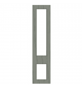 Marseille - Made to Measure - Open Frame Top and Bottom Doors Paint Flow Matt Sage Green