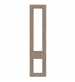 Marseille - Made to Measure - Open Frame Top and Bottom Doors Grey Vicenza Oak