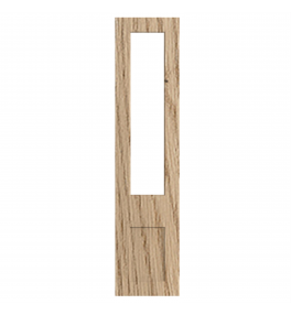 Lyon - Made to Measure - Open Frame Top Doors Halifax Natural Oak
