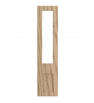 Lyon - Made to Measure - Open Frame Top Doors Halifax Natural Oak