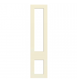 Lyon - Made to Measure - Open Frame Top and Bottom Doors Supermatt Alabaster