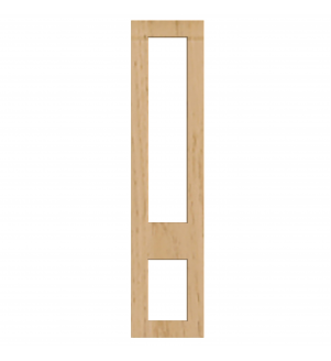Lyon - Made to Measure - Open Frame Top and Bottom Doors Lissa Oak