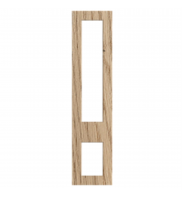 Lyon - Made to Measure - Open Frame Top and Bottom Doors Halifax Natural Oak
