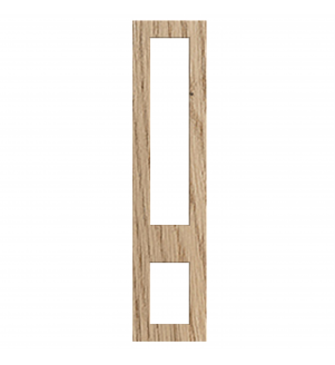 Lyon - Made to Measure - Open Frame Top and Bottom Doors Halifax Natural Oak