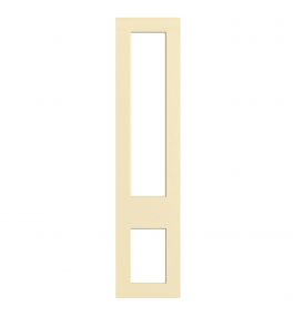 Lyon - Made to Measure - Open Frame Top and Bottom Doors Hi Gloss Cream