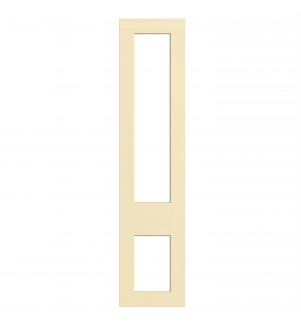 Lyon - Made to Measure - Open Frame Top and Bottom Doors Hi Gloss Cream