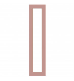 Lyon - Made to Measure - Open Frame Full Doors Matt Blush Pink
