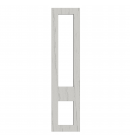 Lyon - Made to Measure - Open Frame Top and Bottom Doors Paint Flow Matt Light Grey