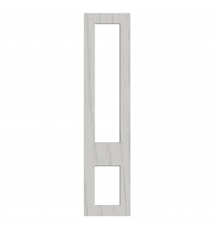 Lyon - Made to Measure - Open Frame Top and Bottom Doors Paint Flow Matt Light Grey