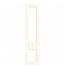 Lyon - Made to Measure - Open Frame Top and Bottom Doors Paint Flow Matt White