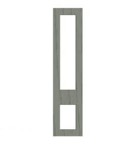 Lyon - Made to Measure - Open Frame Top and Bottom Doors Paint Flow Matt Sage Green