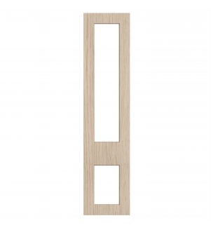 Lyon - Made to Measure - Open Frame Top and Bottom Doors Cremona Oak Cotta