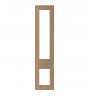 Lyon - Made to Measure - Open Frame Top and Bottom Doors Cremona Oak Cannollo