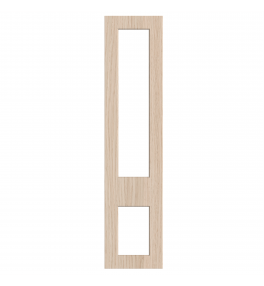 Lyon - Made to Measure - Open Frame Top and Bottom Doors Canella Oak