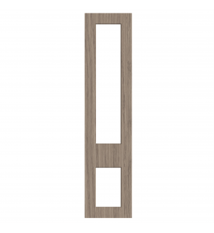 Lyon - Made to Measure - Open Frame Top and Bottom Doors Light Vicenza Oak