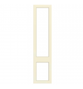 Versailles - Made to Measure - Open Frame Top and Bottom Doors Supermatt Alabaster
