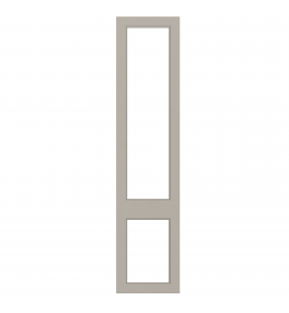 Versailles - Made to Measure - Open Frame Top and Bottom Doors Matt Pebble