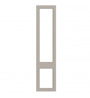 Versailles - Made to Measure - Open Frame Top and Bottom Doors Matt Pebble