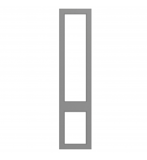 Versailles - Made to Measure - Open Frame Top and Bottom Doors Supermatt Dust Grey