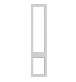 Versailles - Made to Measure - Open Frame Top and Bottom Doors Supermatt Dove Grey