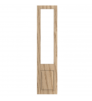 Versailles - Made to Measure - Open Frame Top Doors Halifax Natural Oak