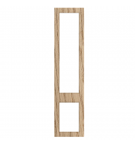 Versailles - Made to Measure - Open Frame Top and Bottom Doors Halifax Natural Oak