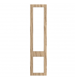 Versailles - Made to Measure - Open Frame Top and Bottom Doors Halifax Natural Oak