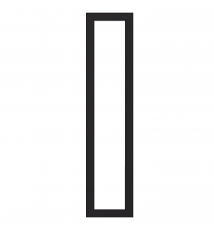 Versailles - Made to Measure - Open Frame Full Doors Matt Black