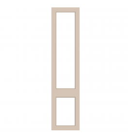 Versailles - Made to Measure - Open Frame Top and Bottom Doors Smoke Green