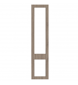 Versailles - Made to Measure - Open Frame Top and Bottom Doors Matt Pebble