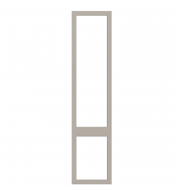 Saintes - Made to Measure - Open Frame Top and Bottom Doors Supermatt Alabaster