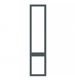 Saintes - Made to Measure - Open Frame Top and Bottom Doors Matt Kombu Green