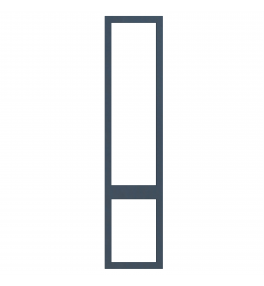 Saintes - Made to Measure - Open Frame Top and Bottom Doors Supermatt Indigo Blue