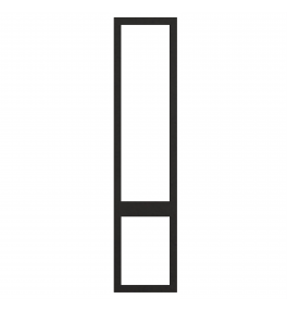 Saintes - Made to Measure - Open Frame Top and Bottom Doors Supermatt Graphite