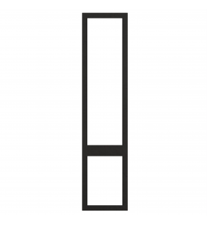 Saintes - Made to Measure - Open Frame Top and Bottom Doors Supermatt Graphite