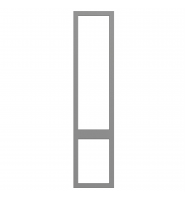 Saintes - Made to Measure - Open Frame Top and Bottom Doors Supermatt Dust Grey