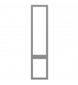 Saintes - Made to Measure - Open Frame Top and Bottom Doors Supermatt Dust Grey