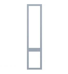 Saintes - Made to Measure - Open Frame Top and Bottom Doors Supermatt Denim Blue