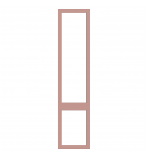 Saintes - Made to Measure - Open Frame Top and Bottom Doors Matt Blush Pink