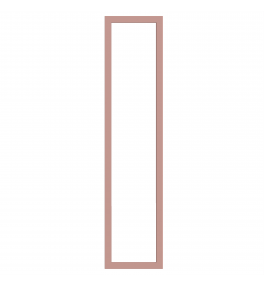 Saintes - Made to Measure - Open Frame Full Doors Matt Blush Pink
