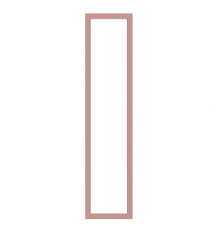 Saintes - Made to Measure - Open Frame Full Doors Matt Blush Pink