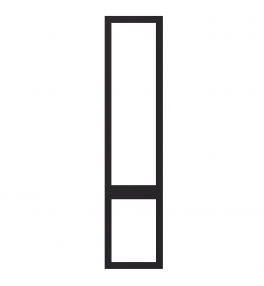 Saintes - Made to Measure - Open Frame Top and Bottom Doors Matt Black