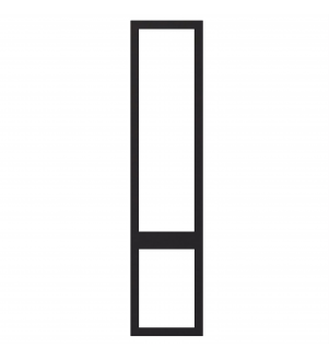 Saintes - Made to Measure - Open Frame Top and Bottom Doors Matt Black