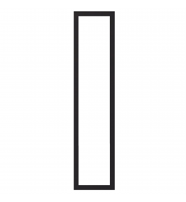 Saintes - Made to Measure - Open Frame Full Doors Matt Black